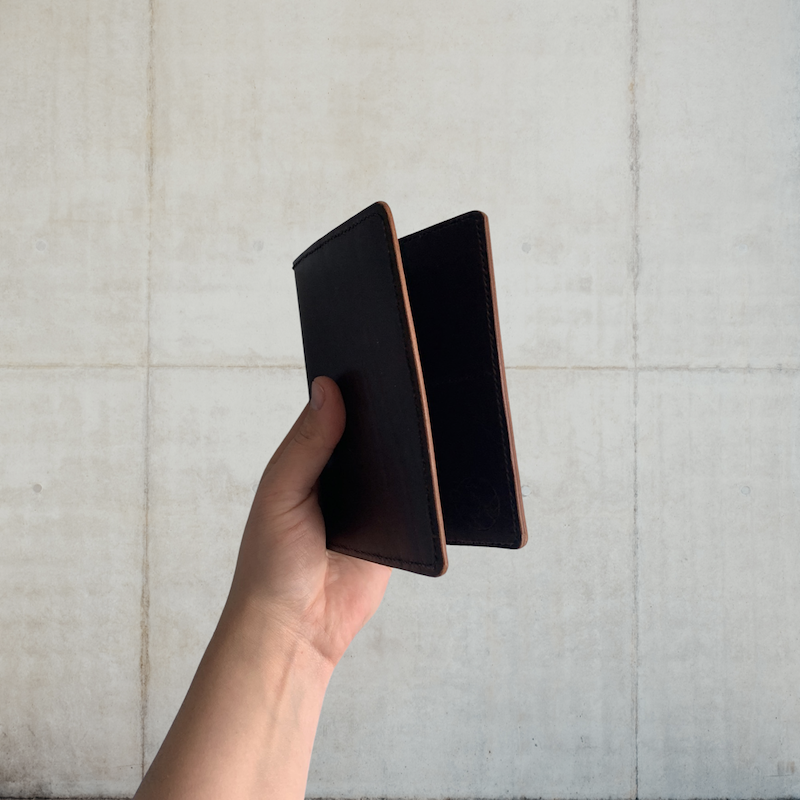 Leather Passport Cover - Dark Brown - Image 3