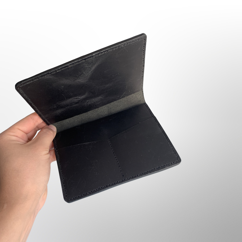 Leather Passport Cover - Black - Image 3