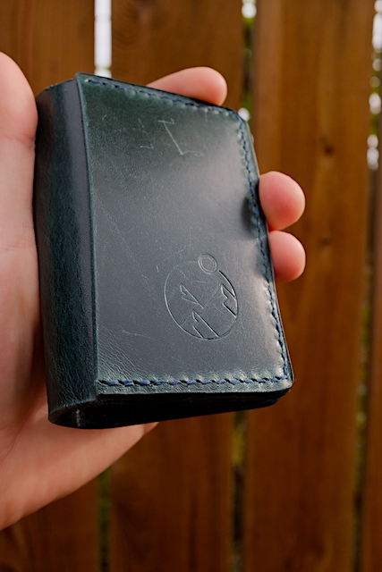 Navy Blue Peak-Fold Wallet - Image 2