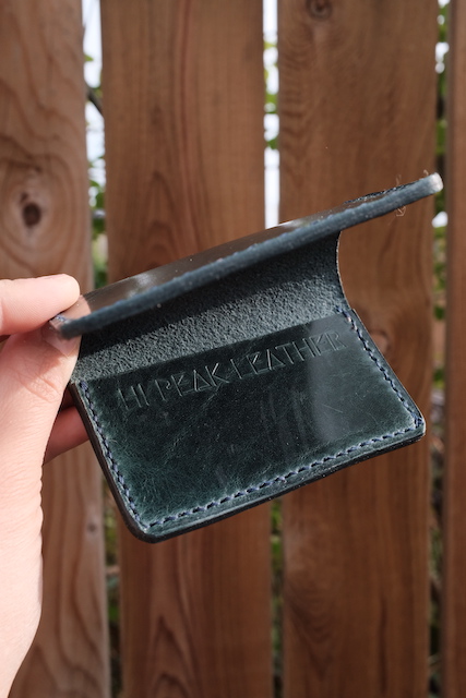 Navy Blue Peak-Fold Wallet