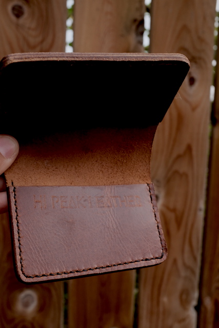 Dark Brown Peak-Fold Wallet