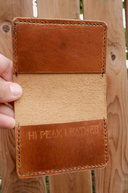 Tan Brown Peak-Fold Wallet - Image 2