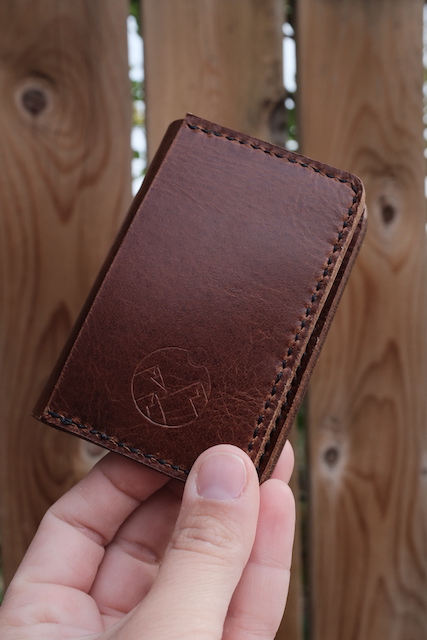 Dark Brown Peak-Fold Wallet - Image 2