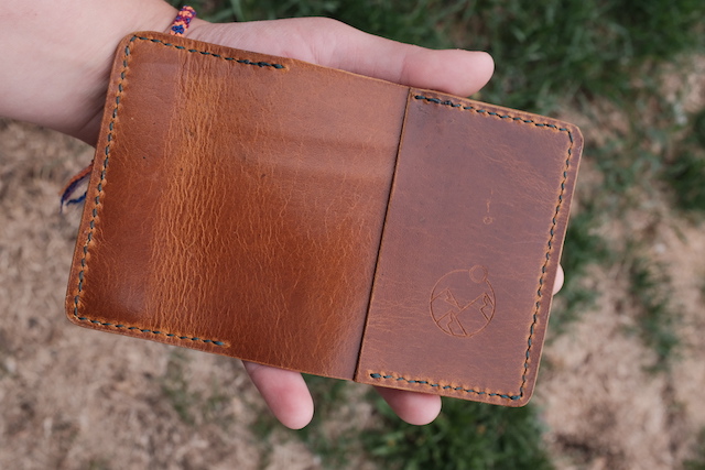 Tan Brown Peak-Fold Wallet - Image 4