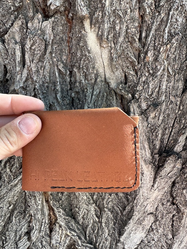 Beaumont Wallet – Handmade Sand Dark Tan Leather Wallet - Image 2