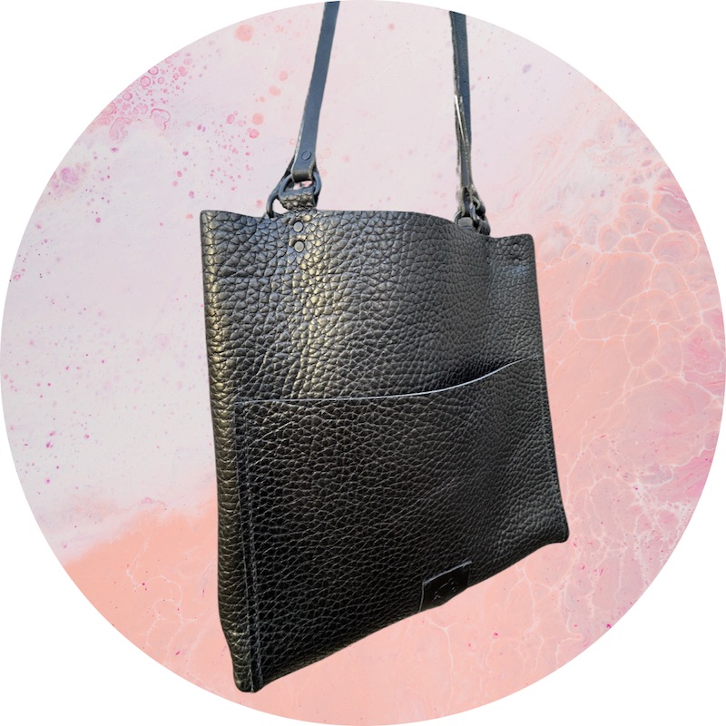 Black Pebbled Mini Tote Black Pebbled Mini Tote