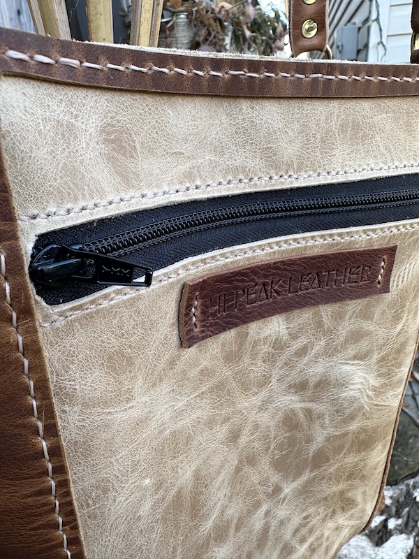 Two-Toned Zipper Tote